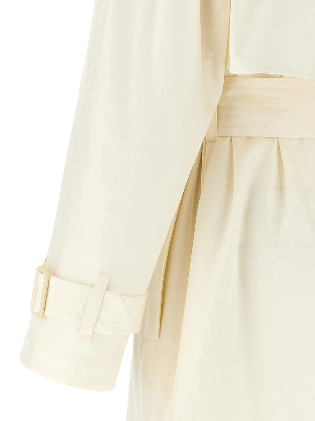 Double-Breasted Belted Trench Coat