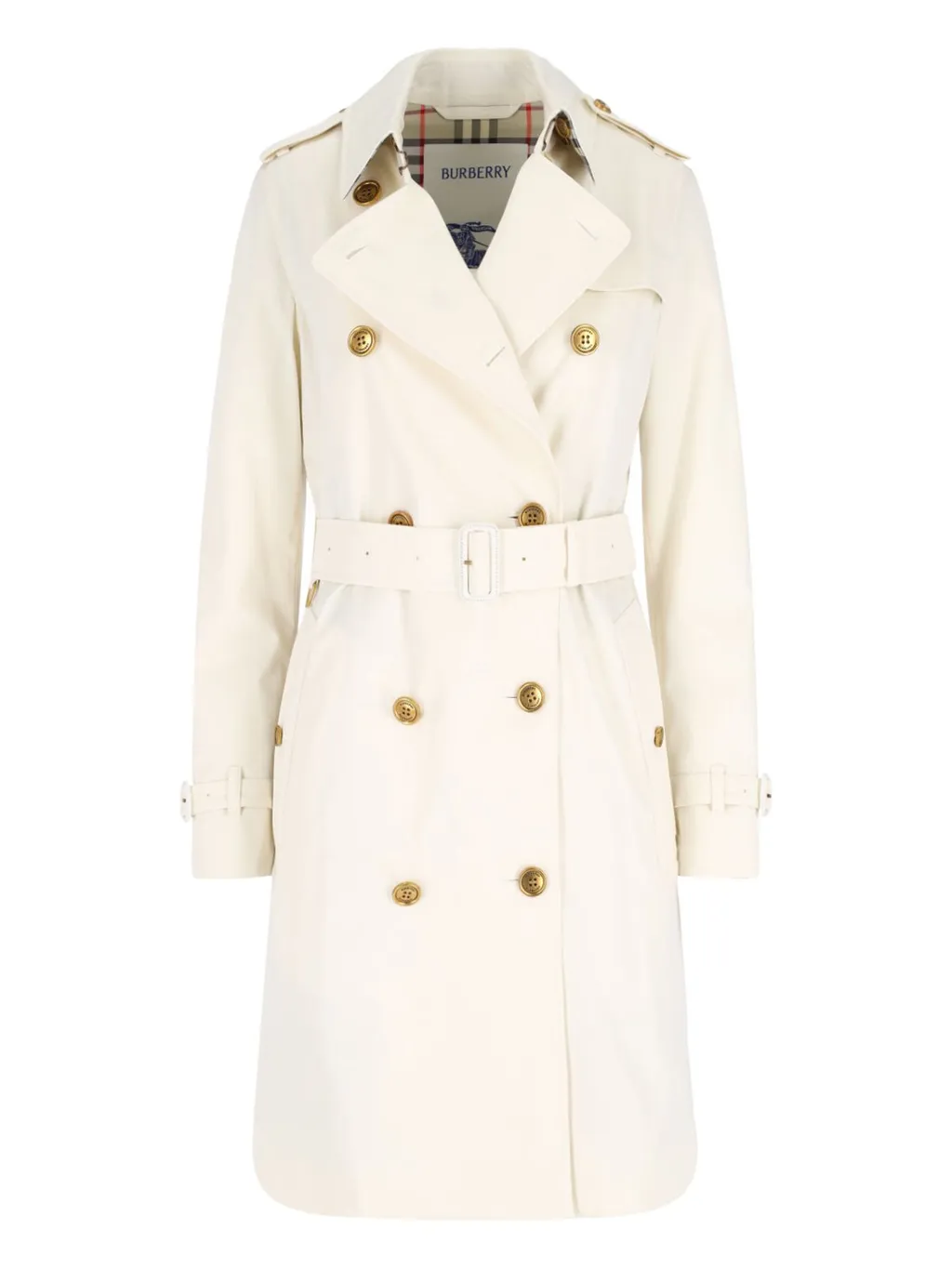 Double Breasted Gabardine Kensington Trench Coat