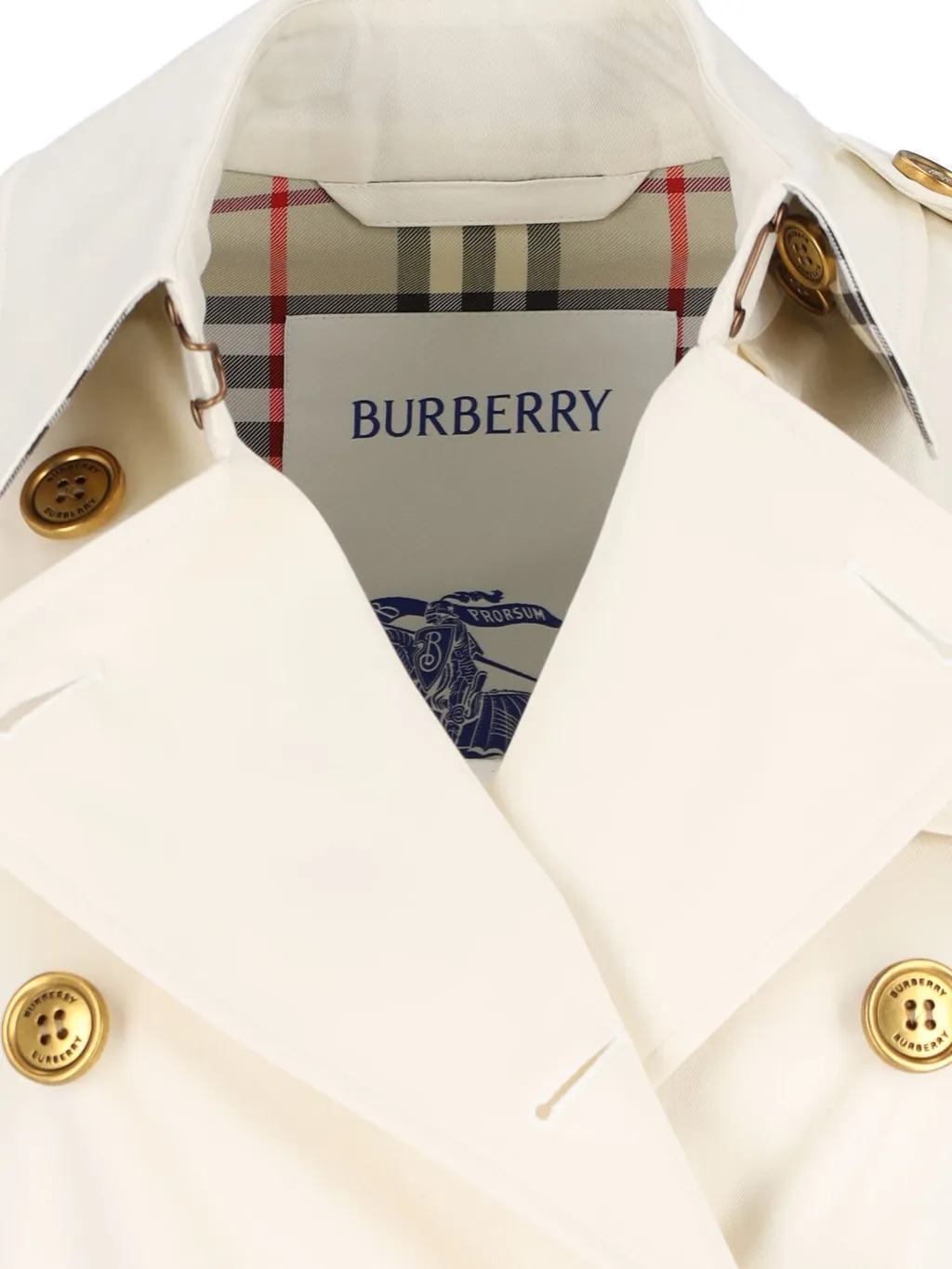 Double Breasted Gabardine Kensington Trench Coat