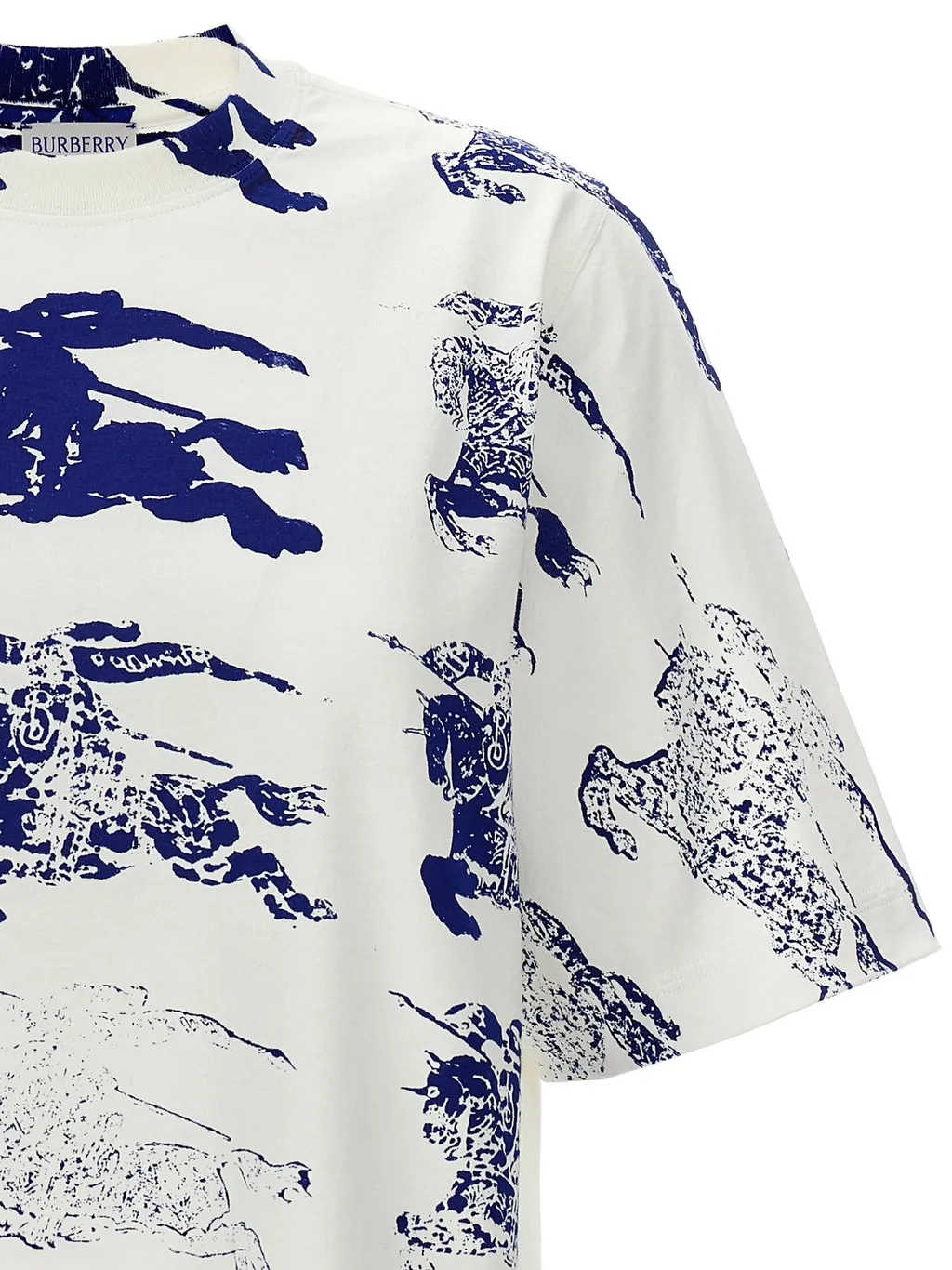Allover Logo Printed Crewneck T-Shirt