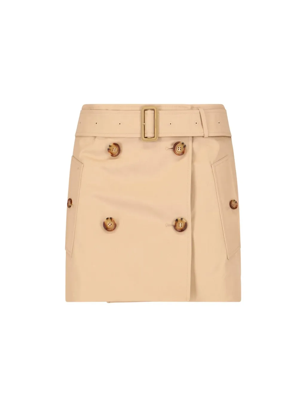 Belted-Waist Mini Skirt