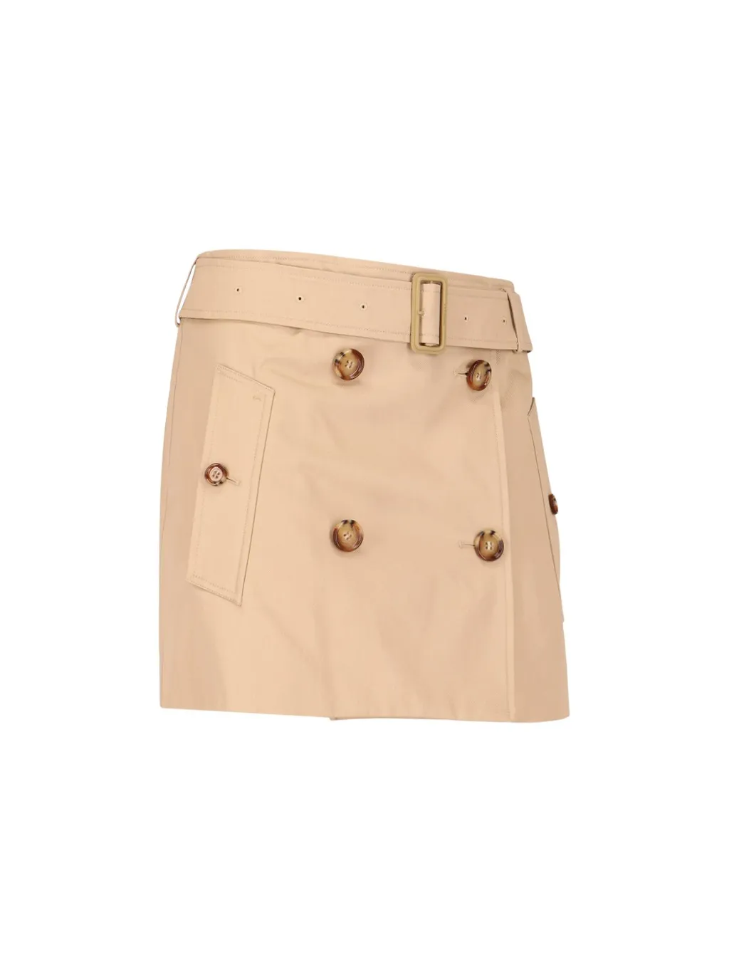 Belted-Waist Mini Skirt