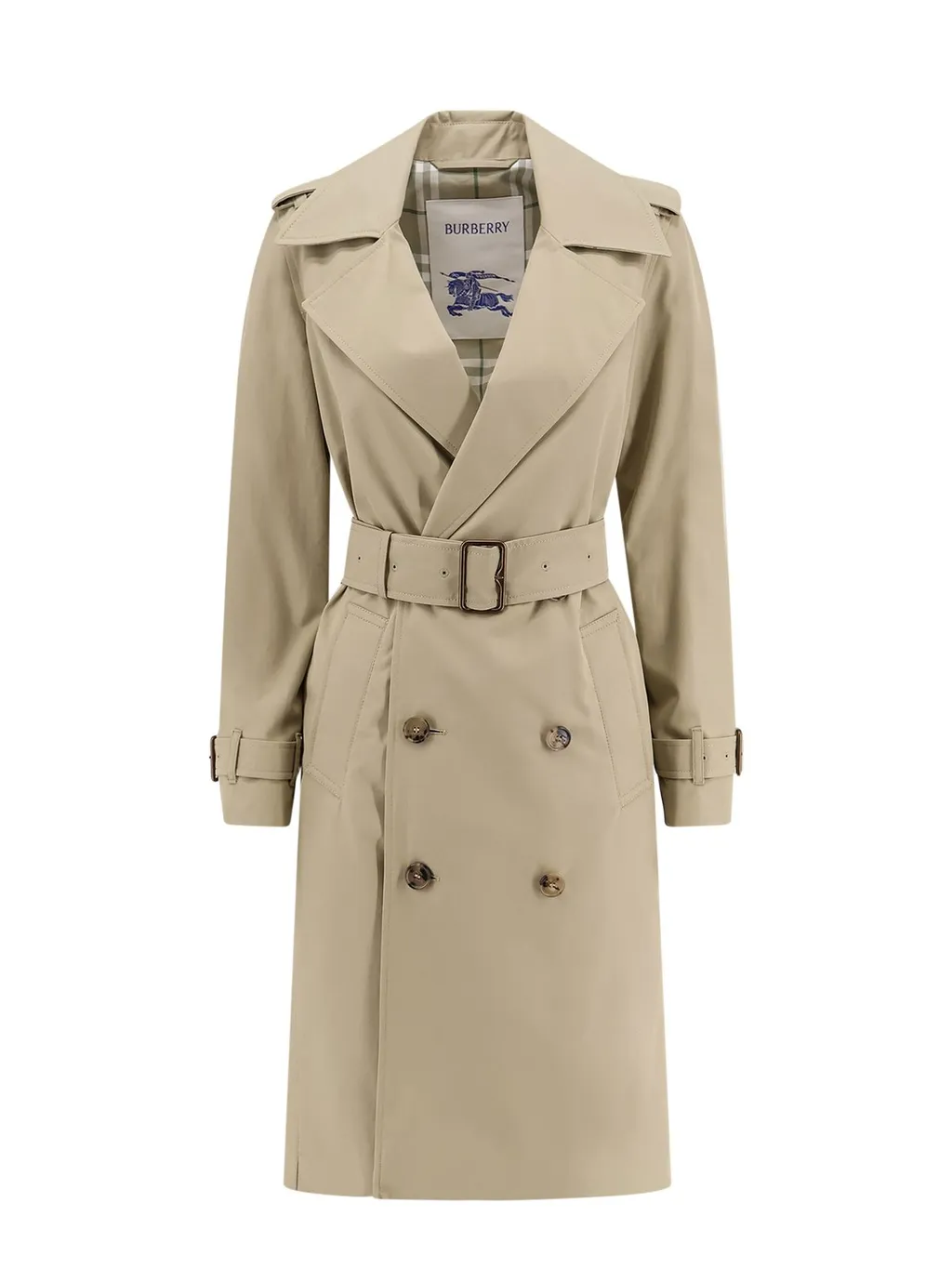 Double Breasted Belted Trench Coat