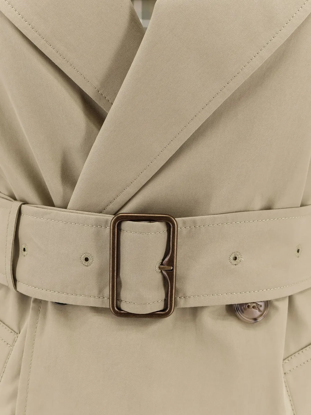 Double Breasted Belted Trench Coat