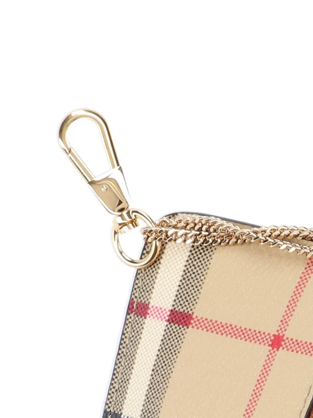 Check Printed Zipped Wallet