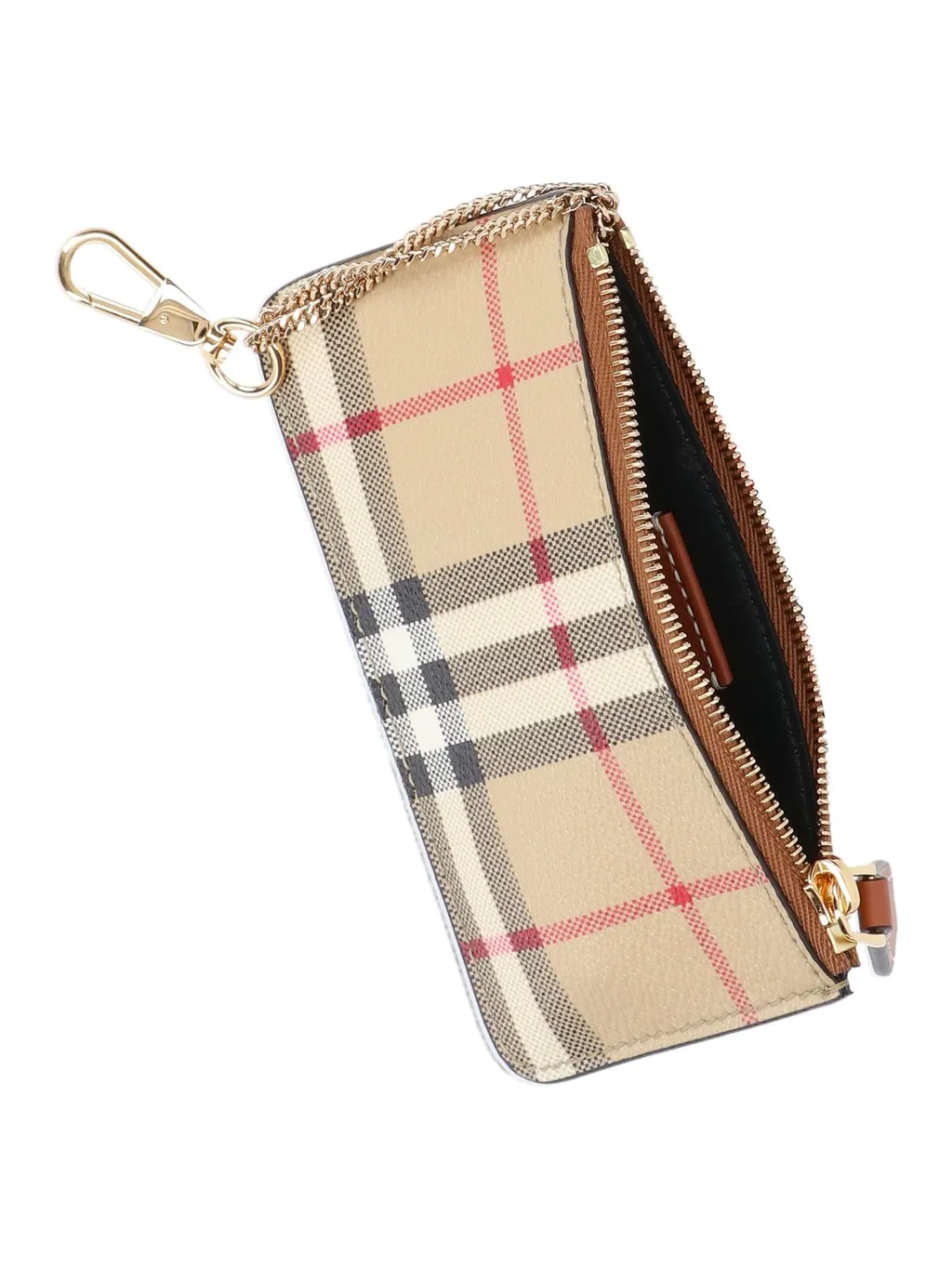 Check Printed Zipped Wallet