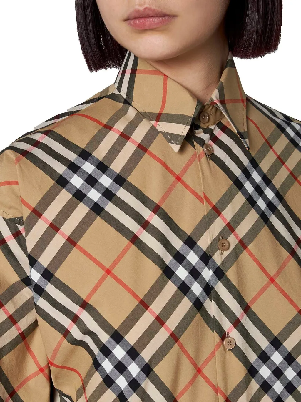 Check Printed Long Sleeved Shirt