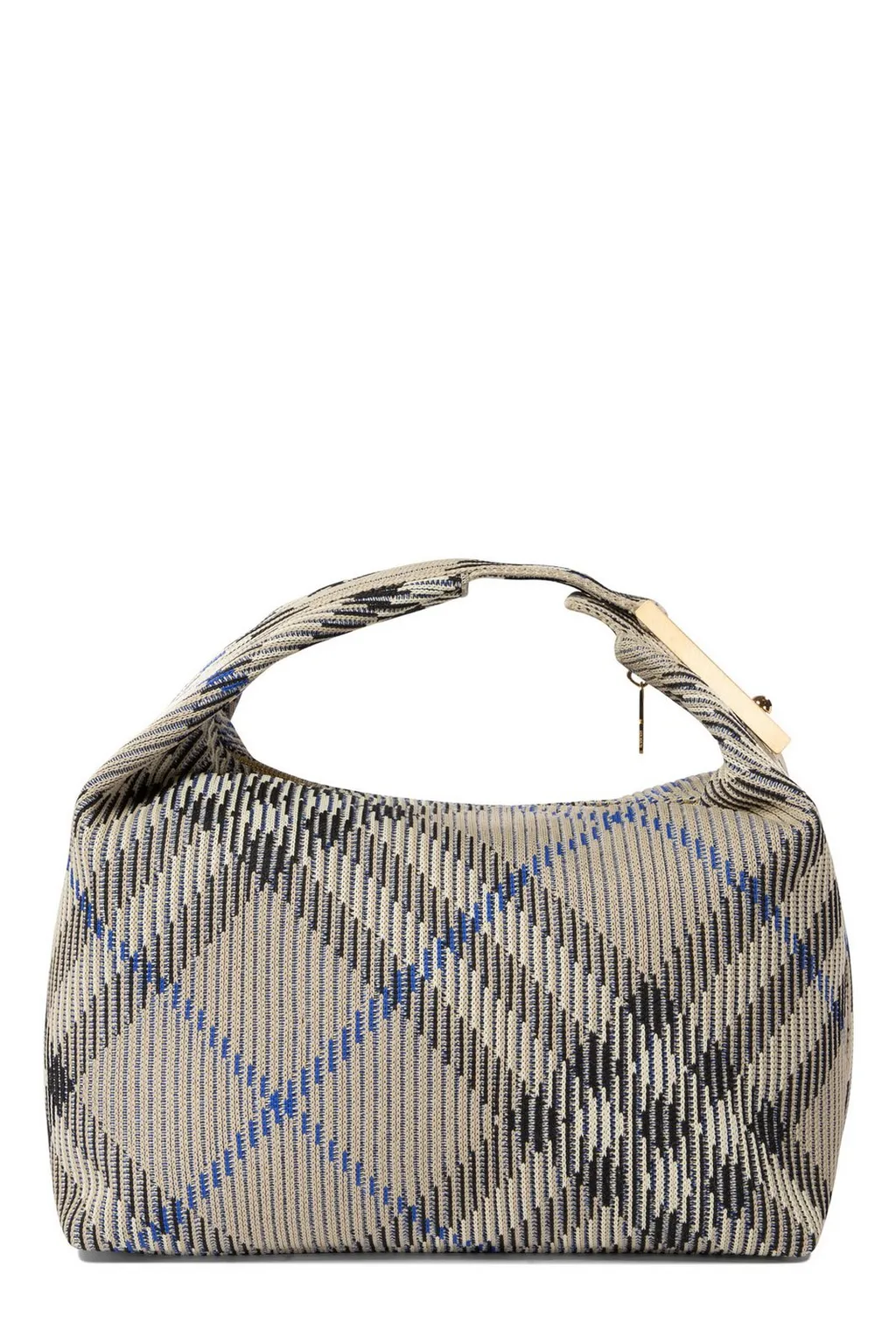 Peg Checked Zipped Tote Bag