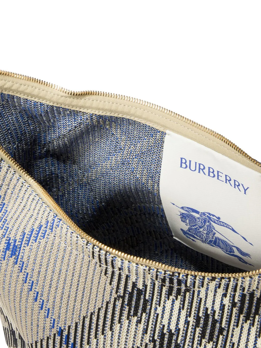 Peg Checked Zipped Tote Bag