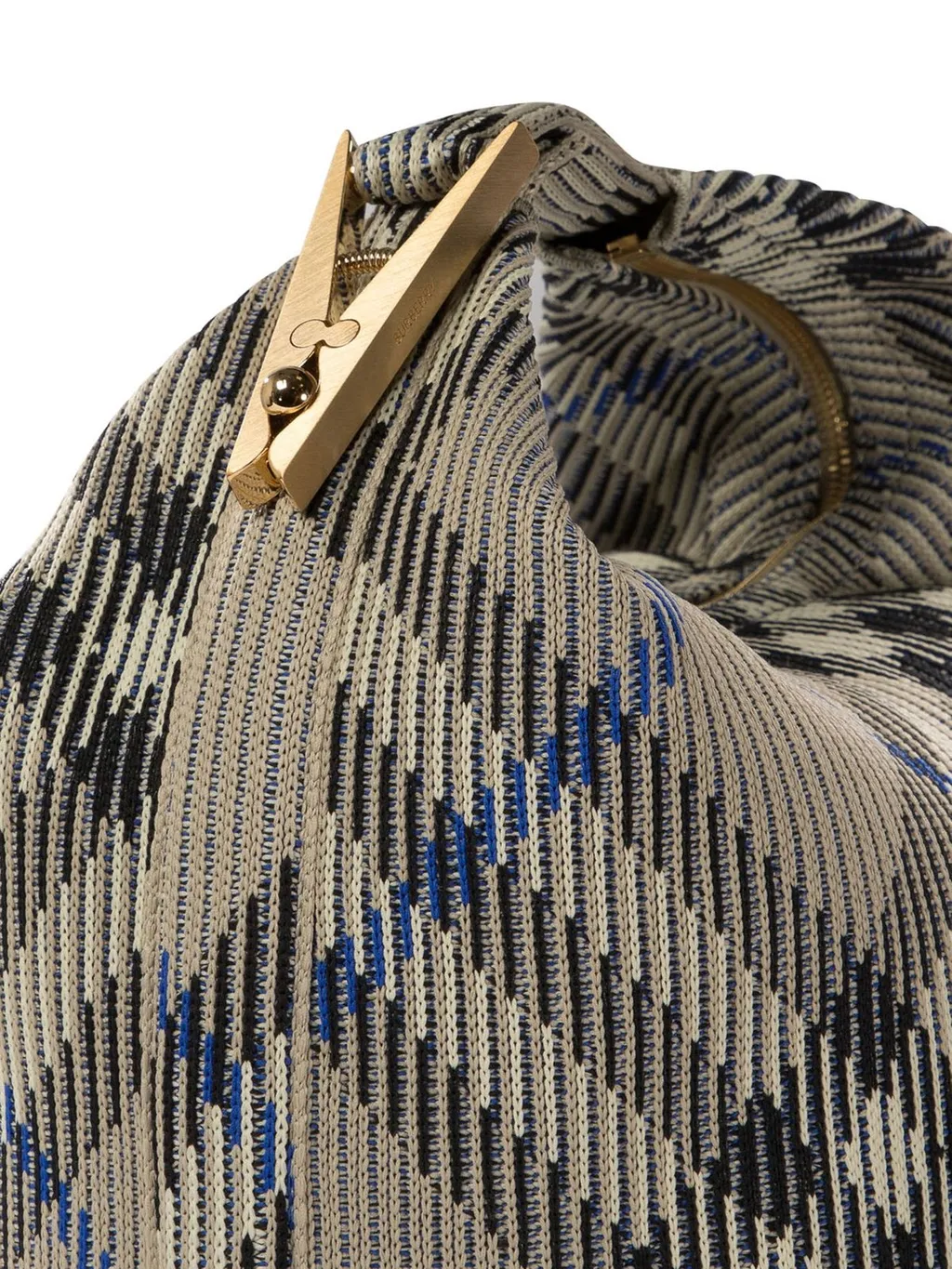 Peg Checked Zipped Tote Bag