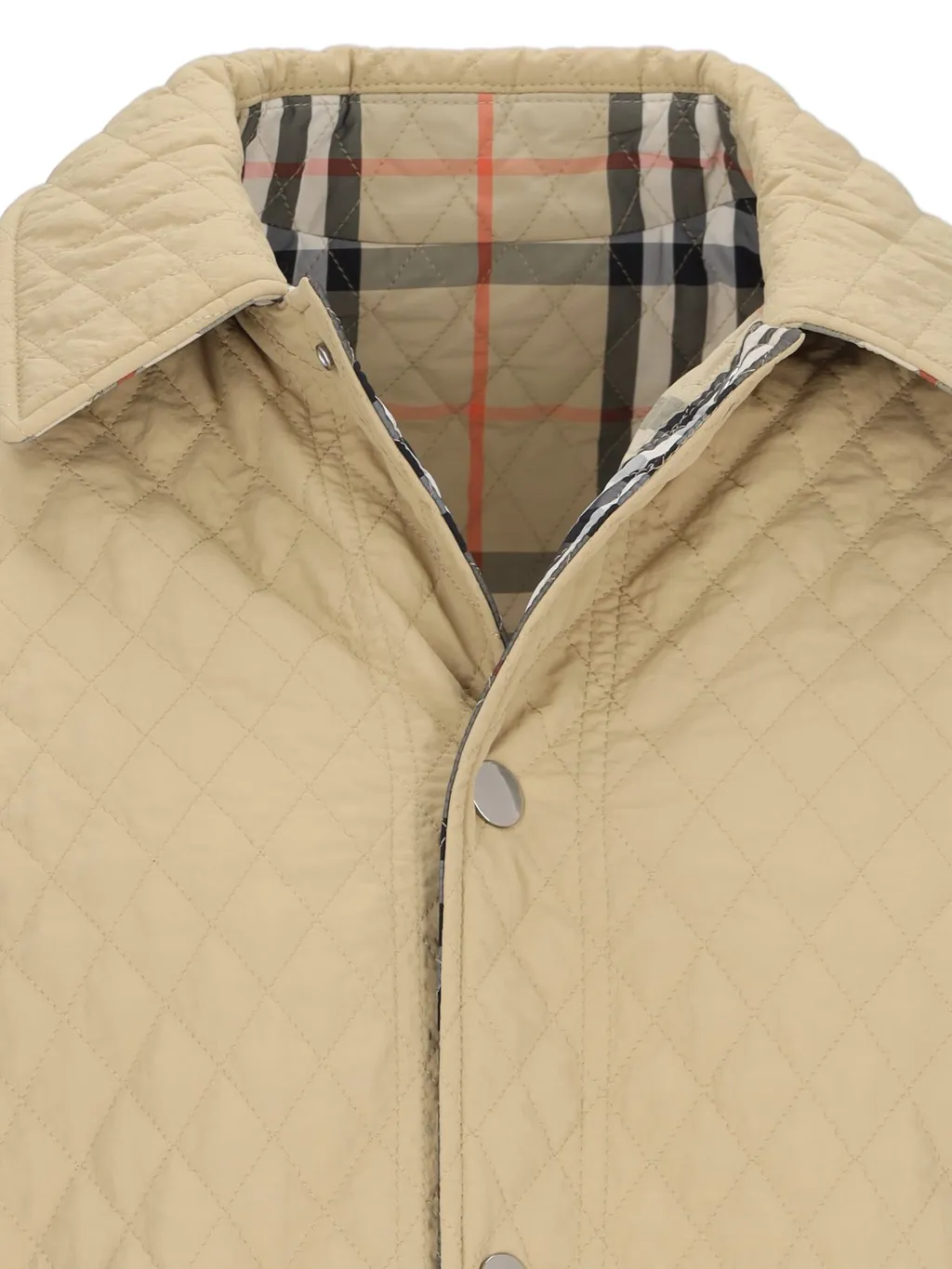 Checked Quilted Reversible Jacket