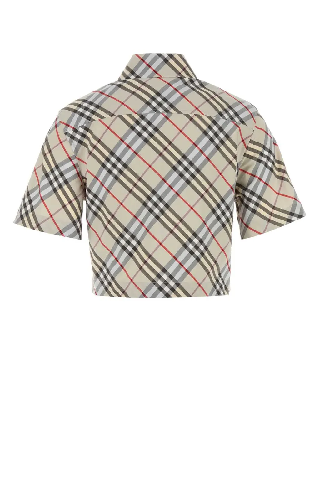 Checked Cropped Shirt