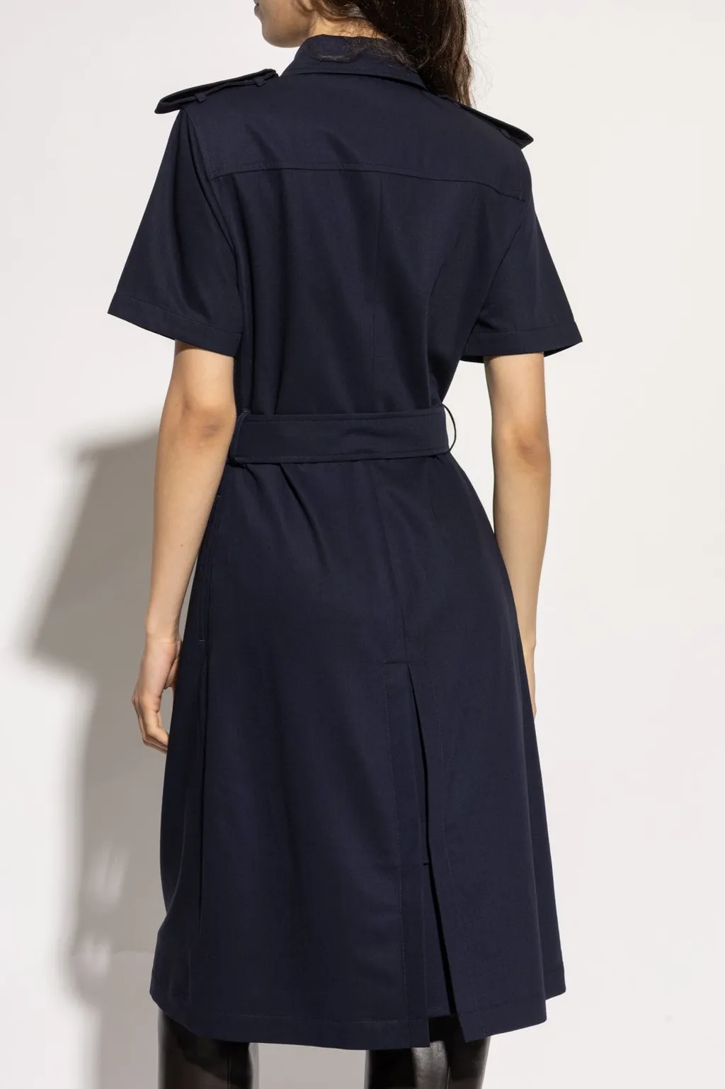 Collared Short-Sleeve Dress