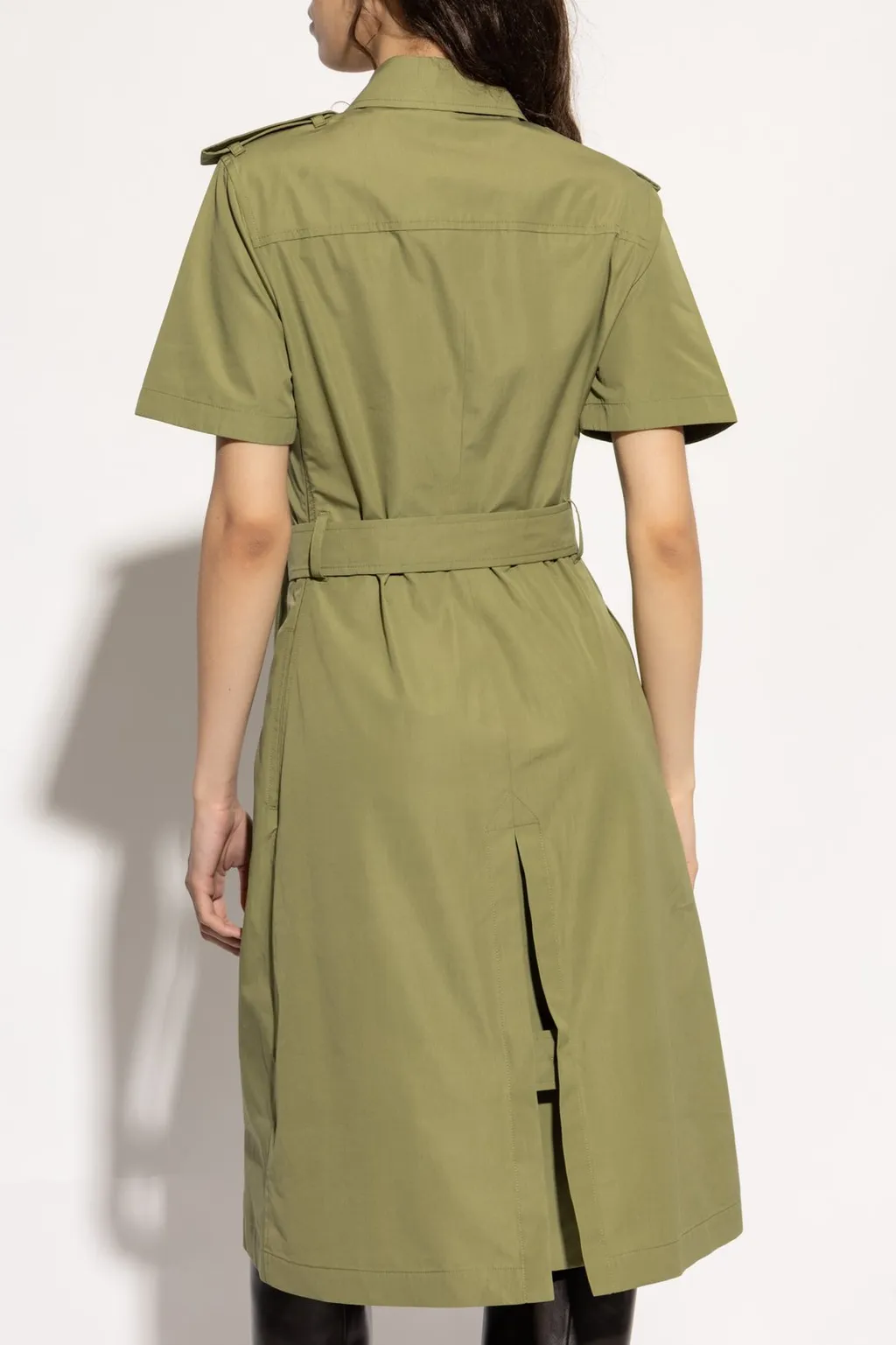 Tie-Waisted Shirt Dress