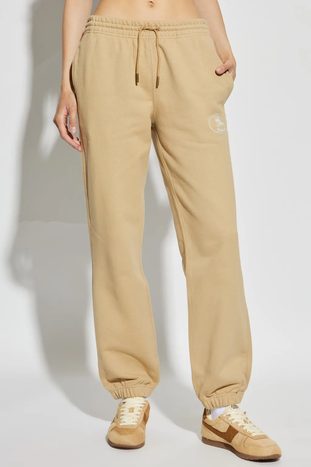 Logo Embroidered Drawstring Pants