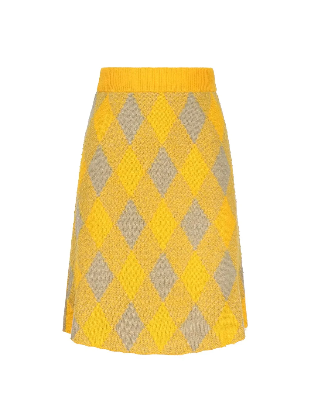 Check Patterned A-Line Skirt