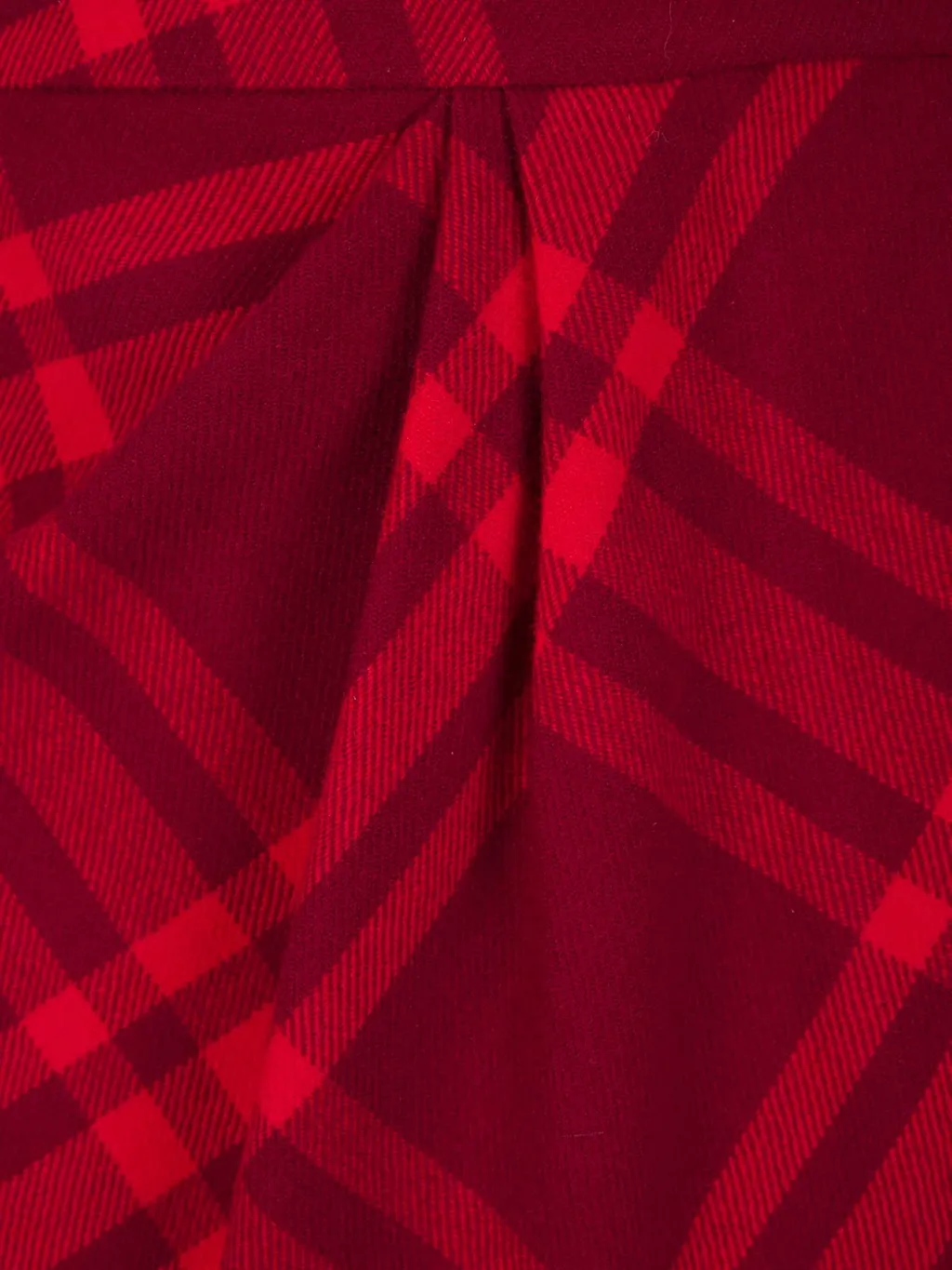 Plaid Pleated Mini Skirt