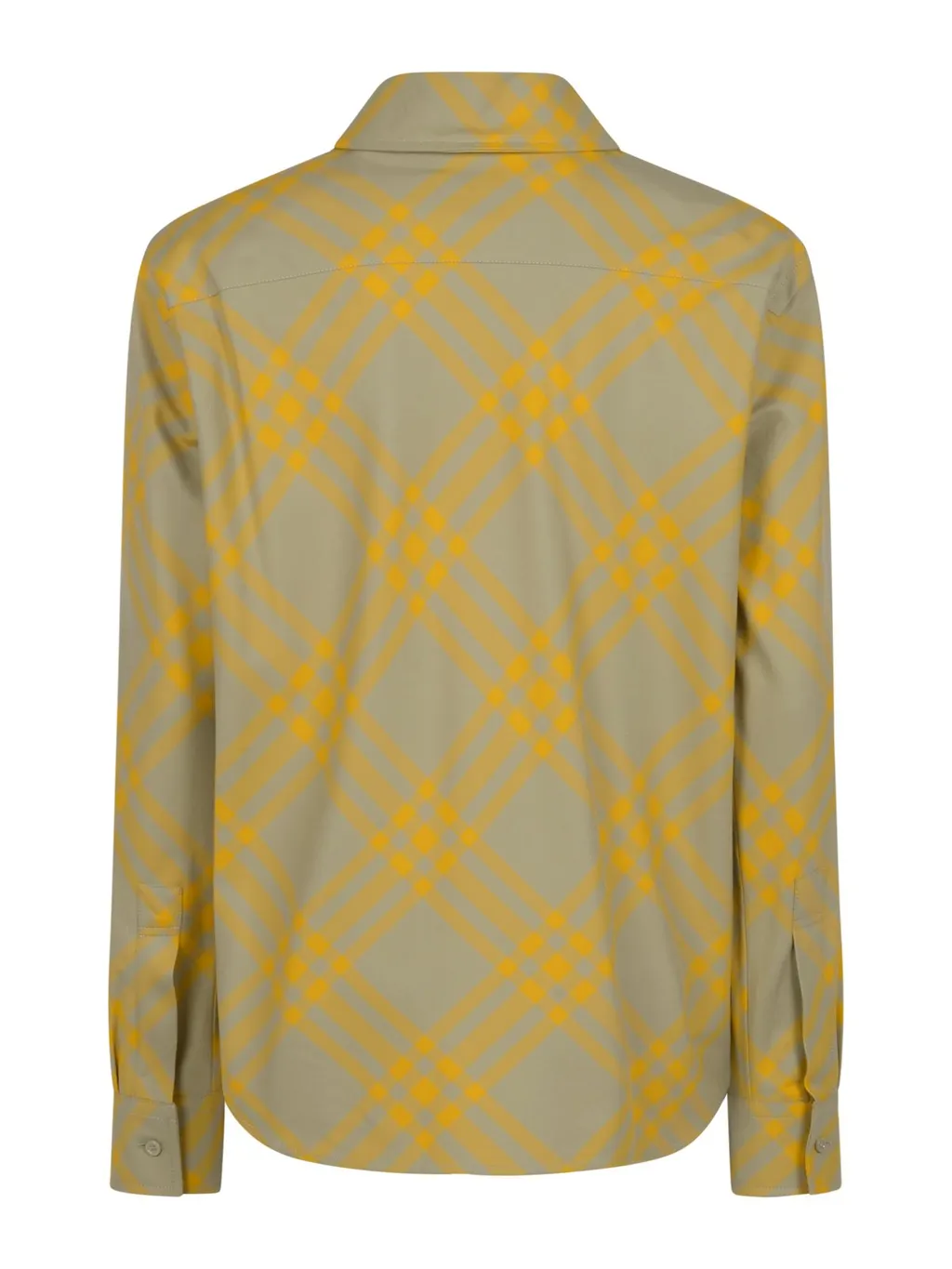 Checked Collared Long-Sleeve Shirt