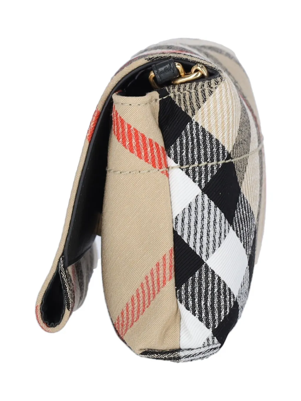 Checked Mini Soft Snip Shoulder Bag
