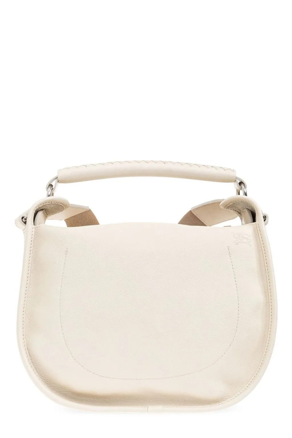 Small B Clip Foldover-Top Crossbody Bag