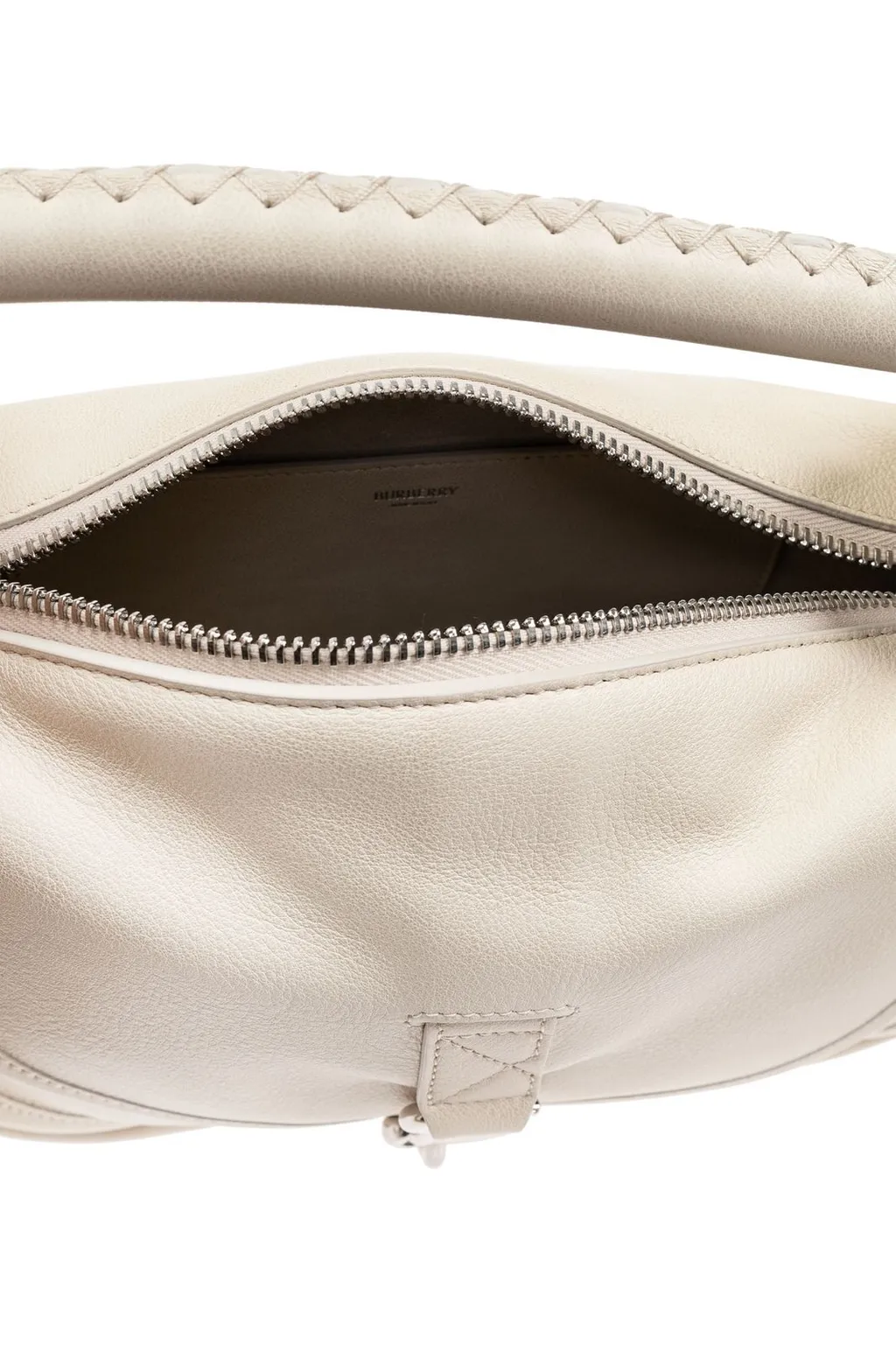 Small B Clip Foldover-Top Crossbody Bag