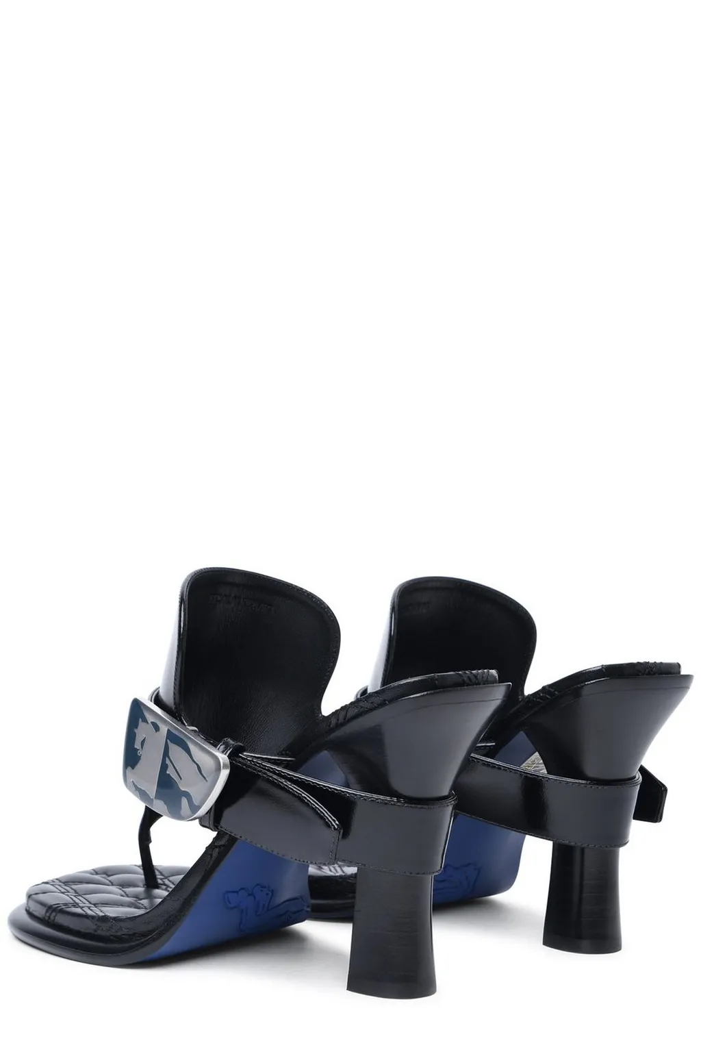 Bay Equestrian Knight Motif Sandals