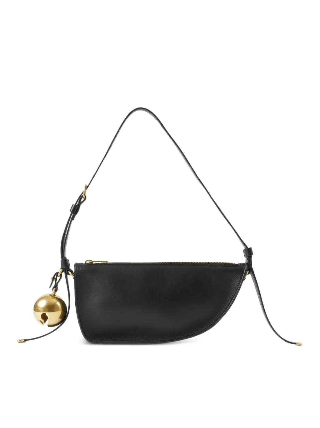 Bell Detailed Zipped Shoulder Bag