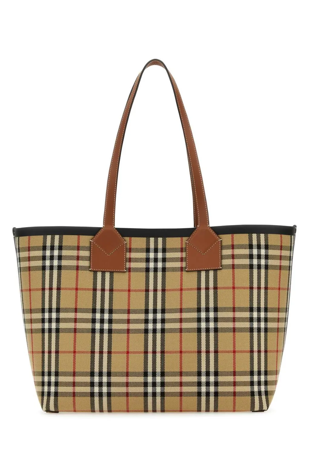 London Check Pattern Medium Tote Bag