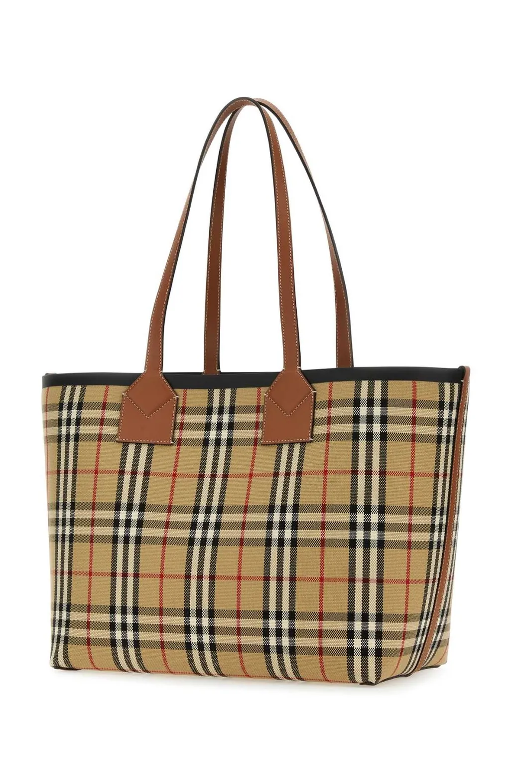 London Check Pattern Medium Tote Bag