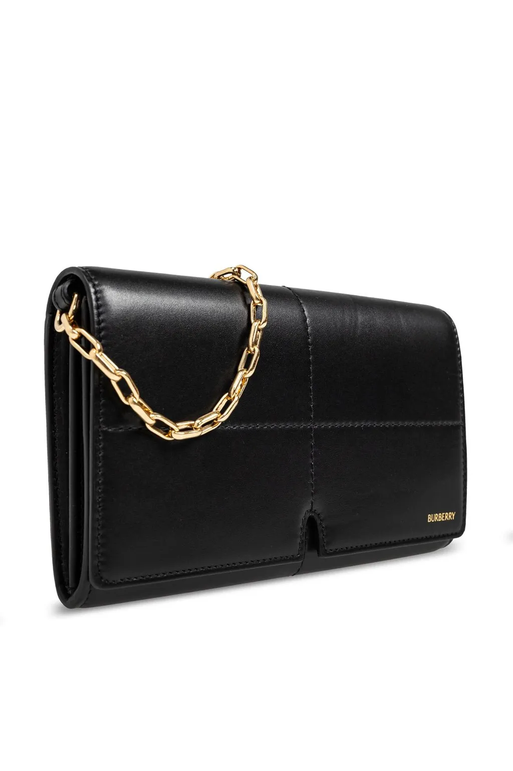 Snip Logo Embossed Chain-Linked Wallet