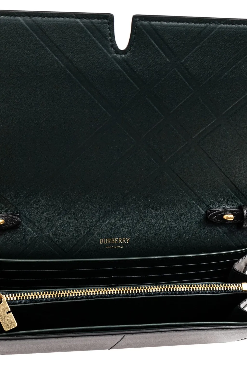 Snip Logo Embossed Chain-Linked Wallet