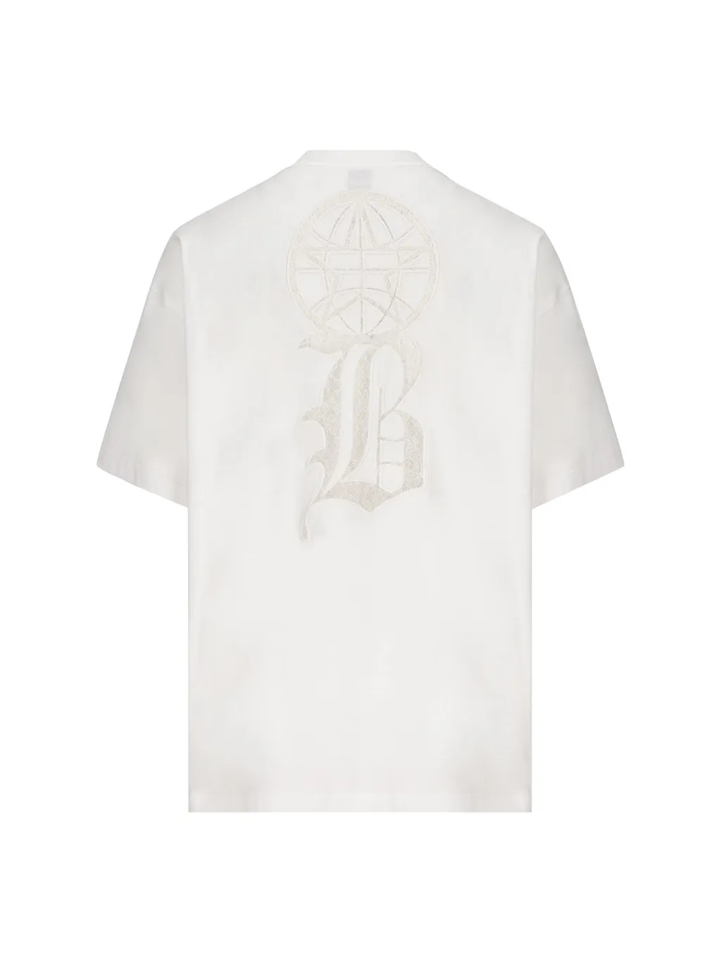 Lace Detailed Crewneck T-Shirt