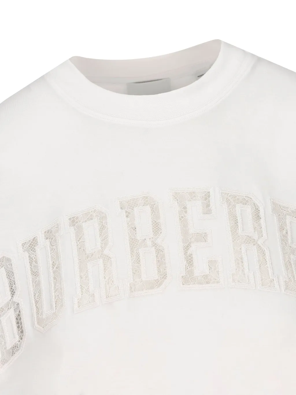 Lace Detailed Crewneck T-Shirt