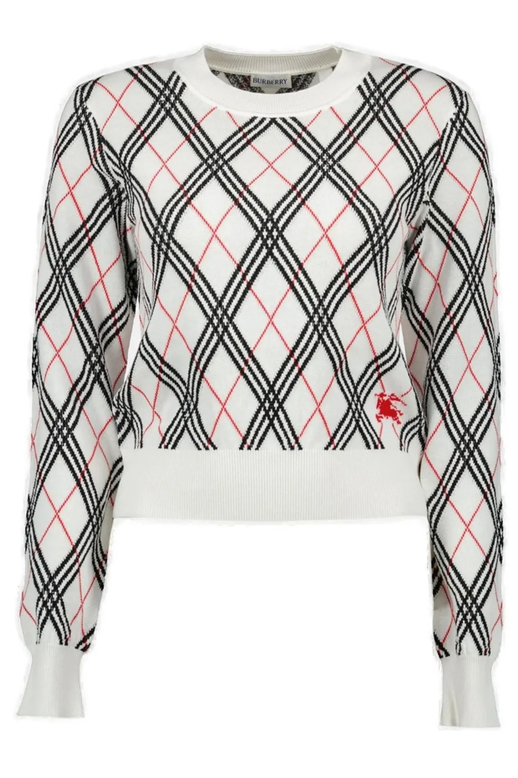 Checked Knit Jumper