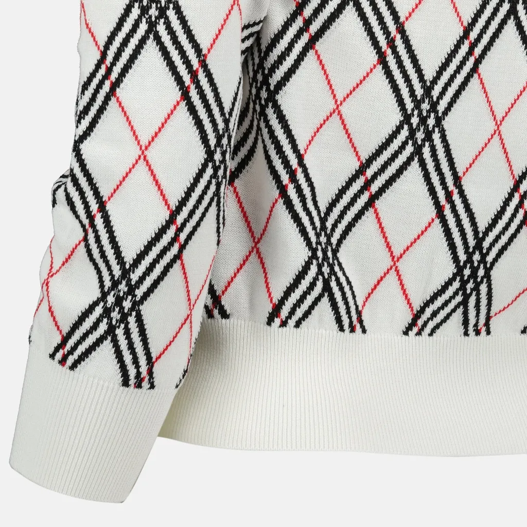 Checked Knit Jumper