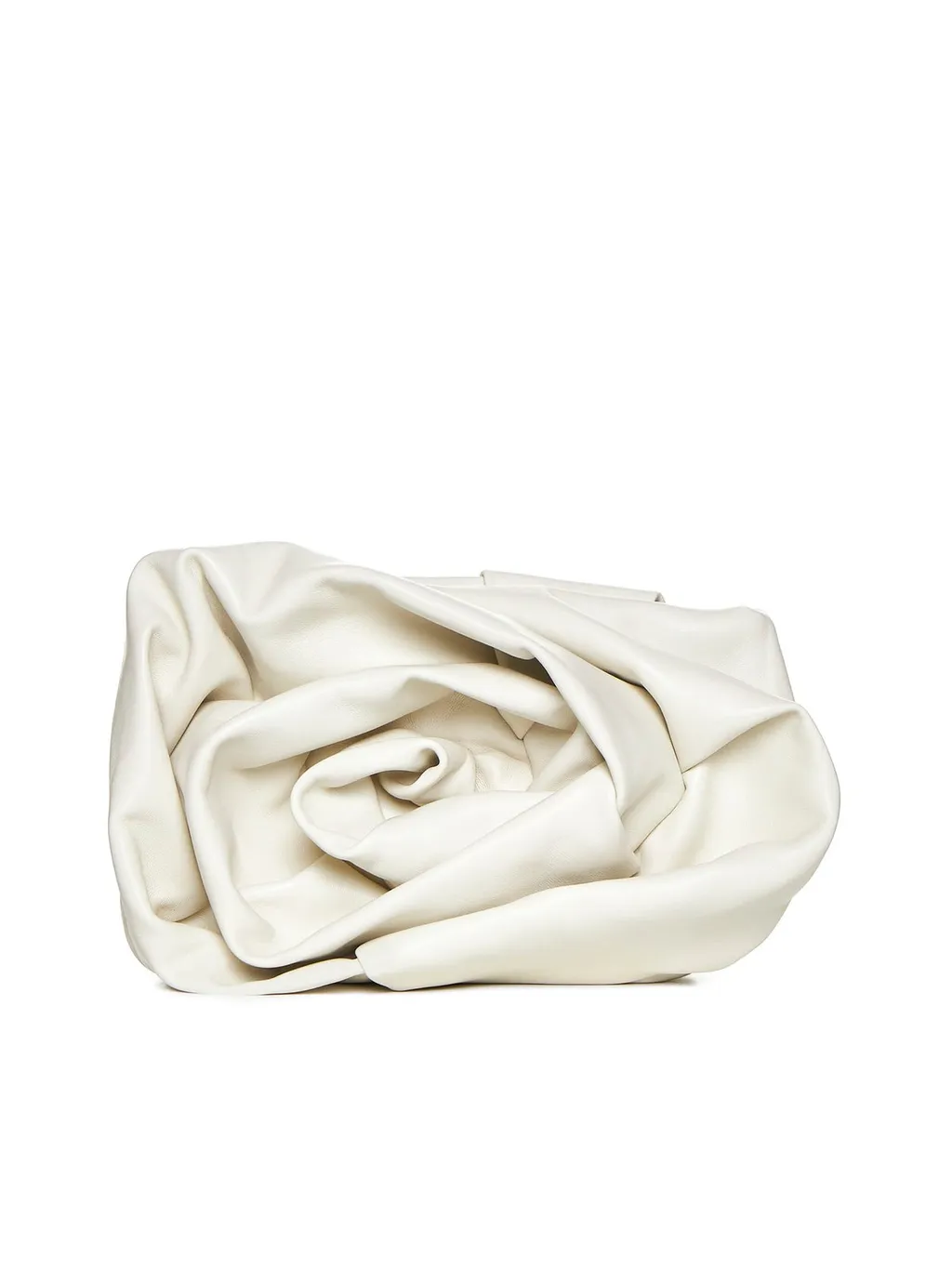 3D Rose Ruched Clutch Bag