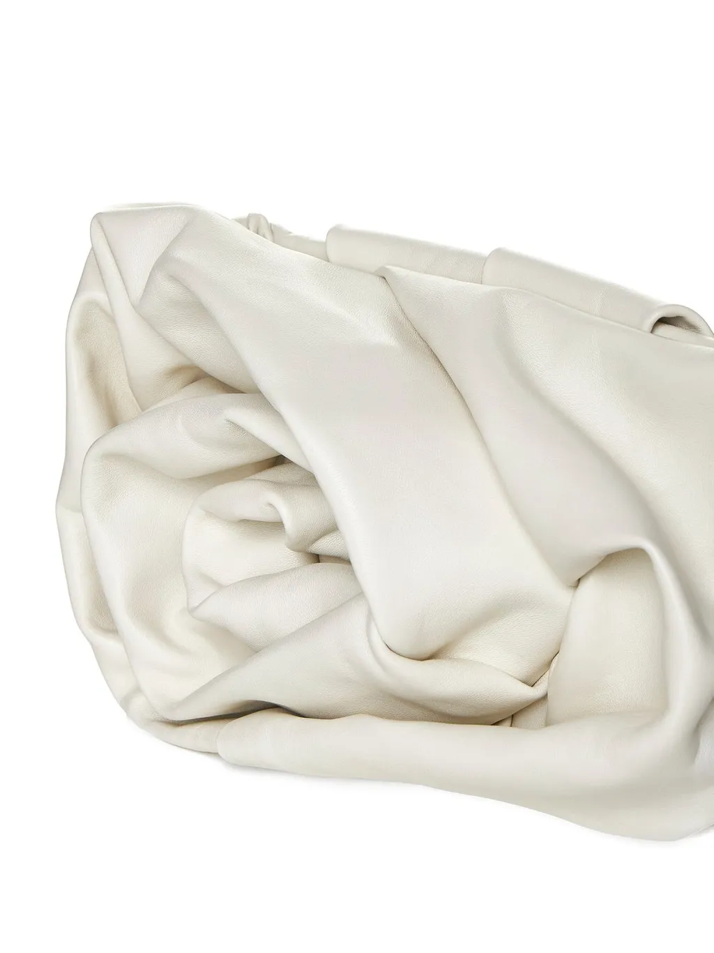 3D Rose Ruched Clutch Bag