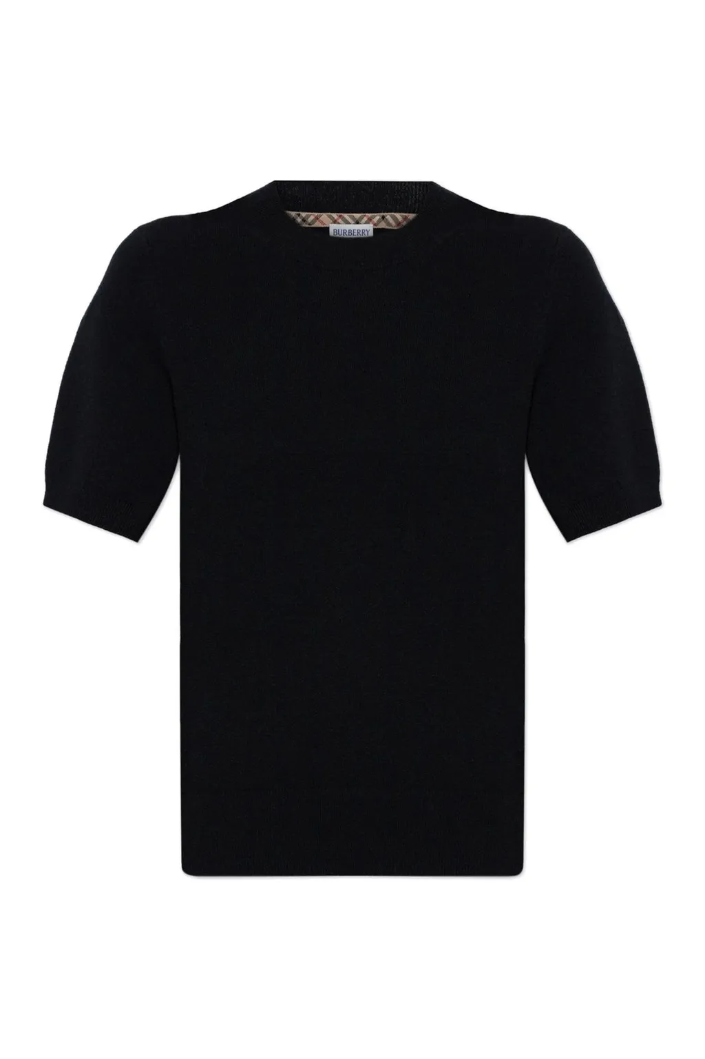 Ekd Motif Short Sleeved Knitted Top
