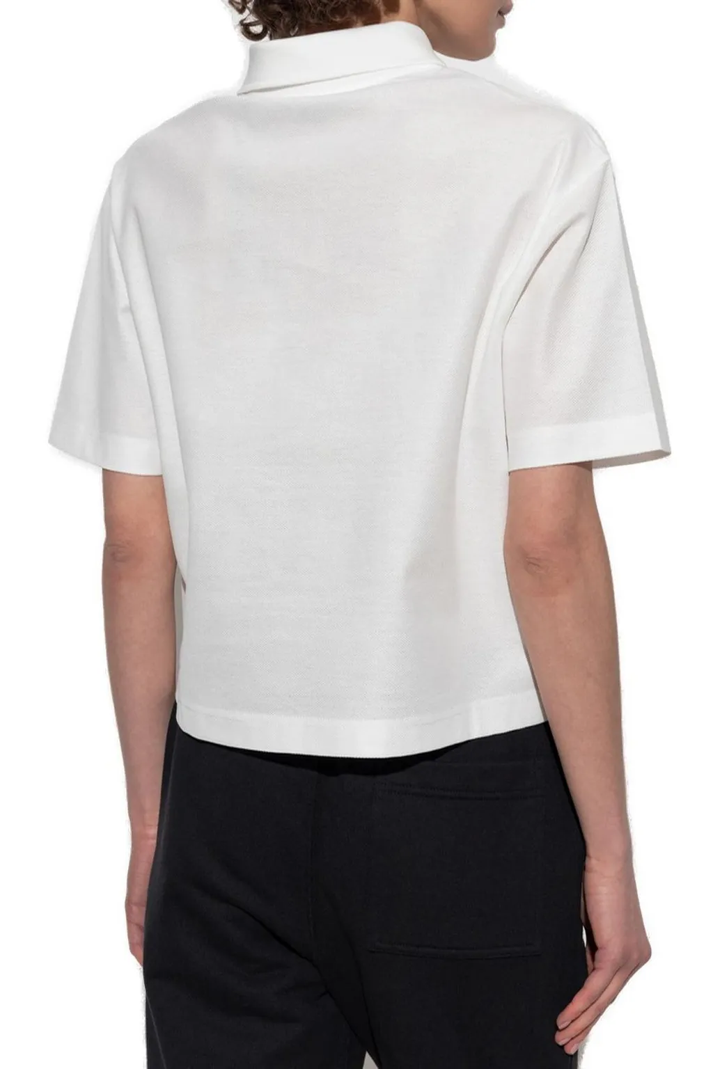 Logo Embroidered Short Sleeved Polo Shirt
