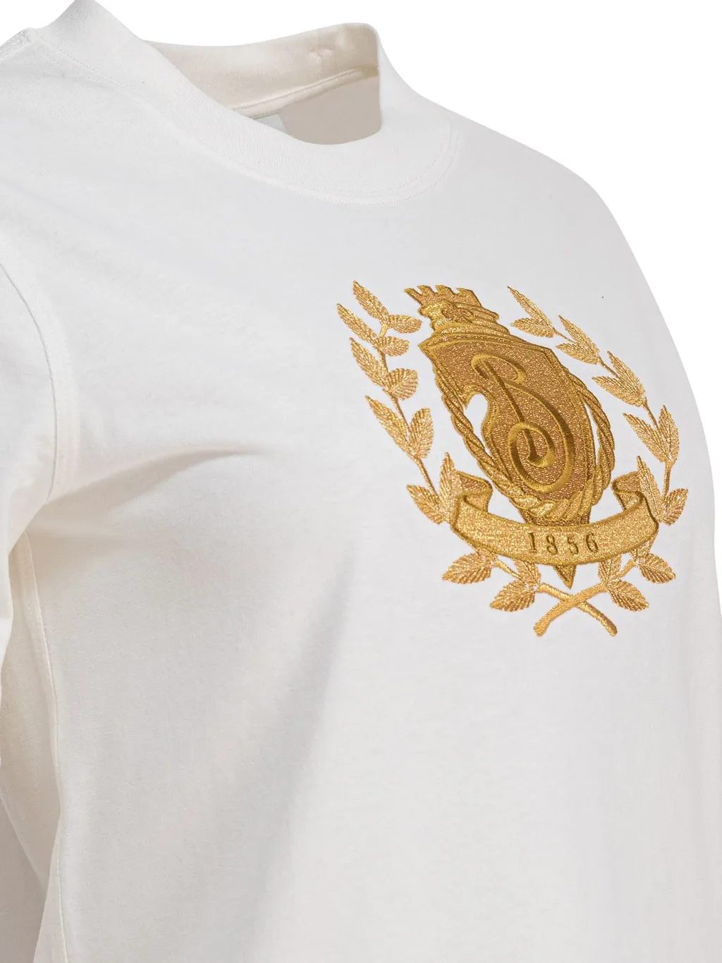 B Crest Embroidered Crewneck T-Shirt