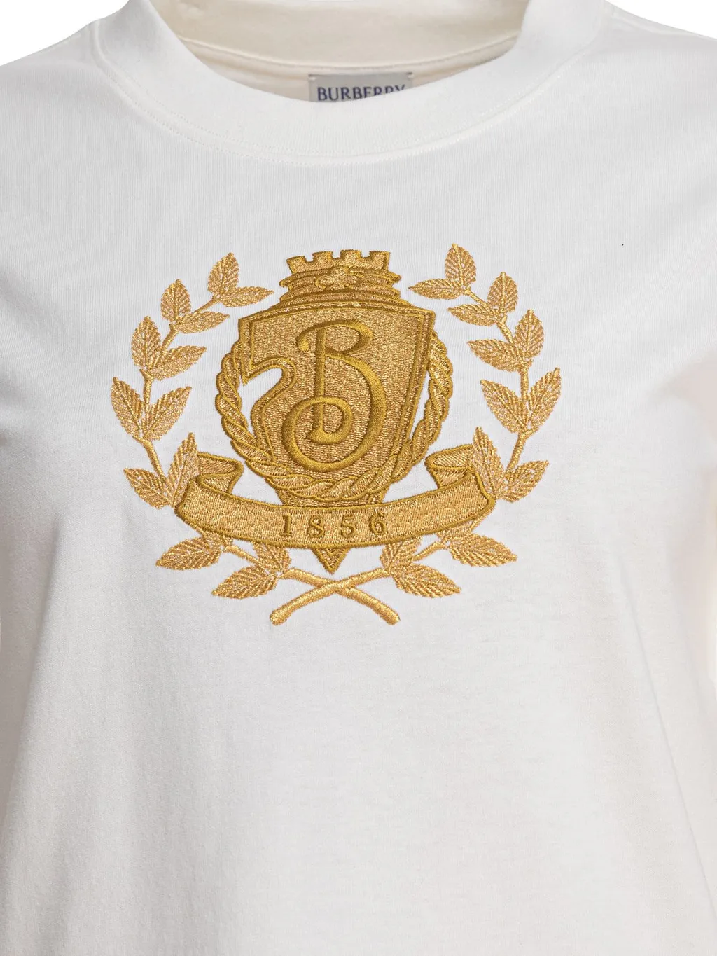 B Crest Embroidered Crewneck T-Shirt