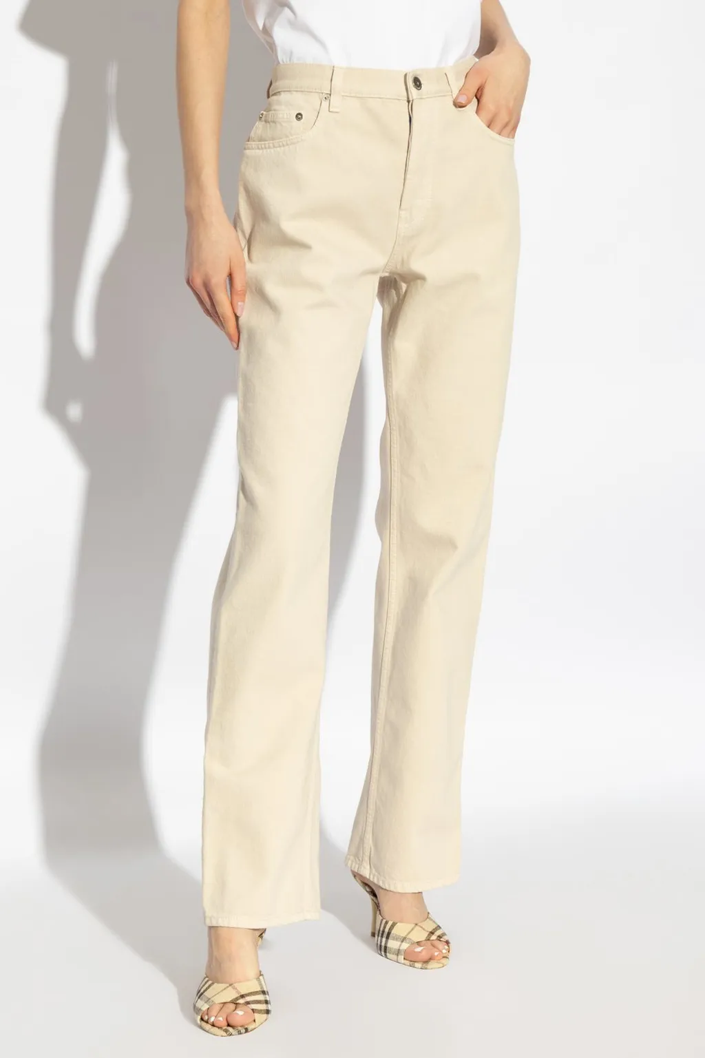 Logo Patch Straight-Leg Trousers