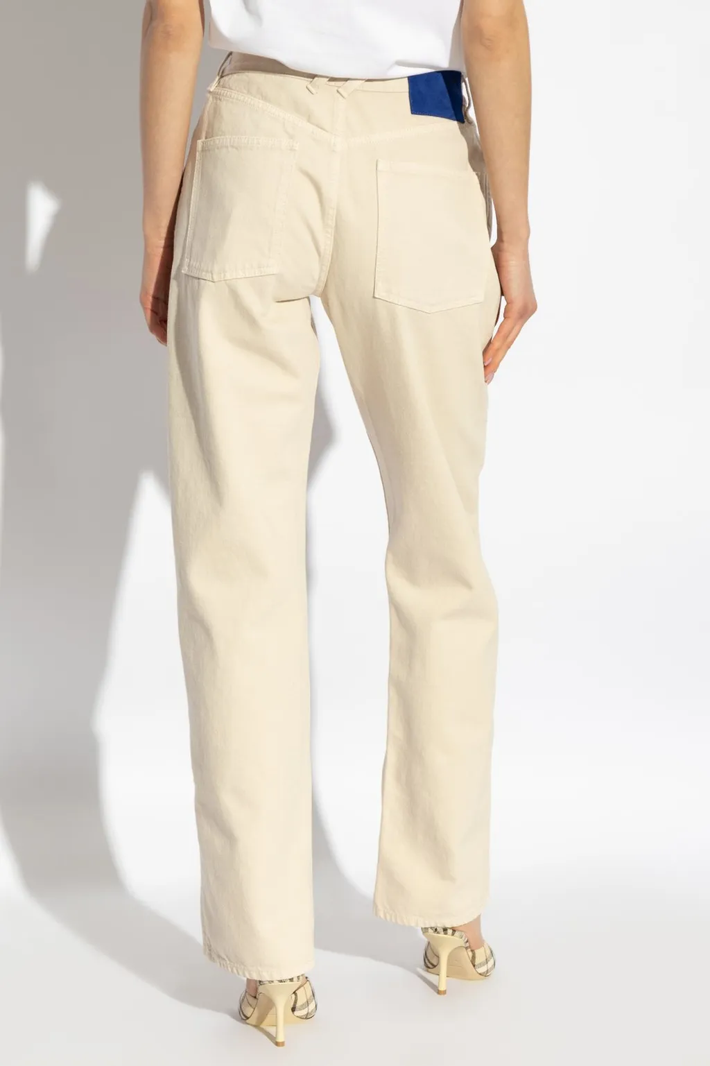 Logo Patch Straight-Leg Trousers