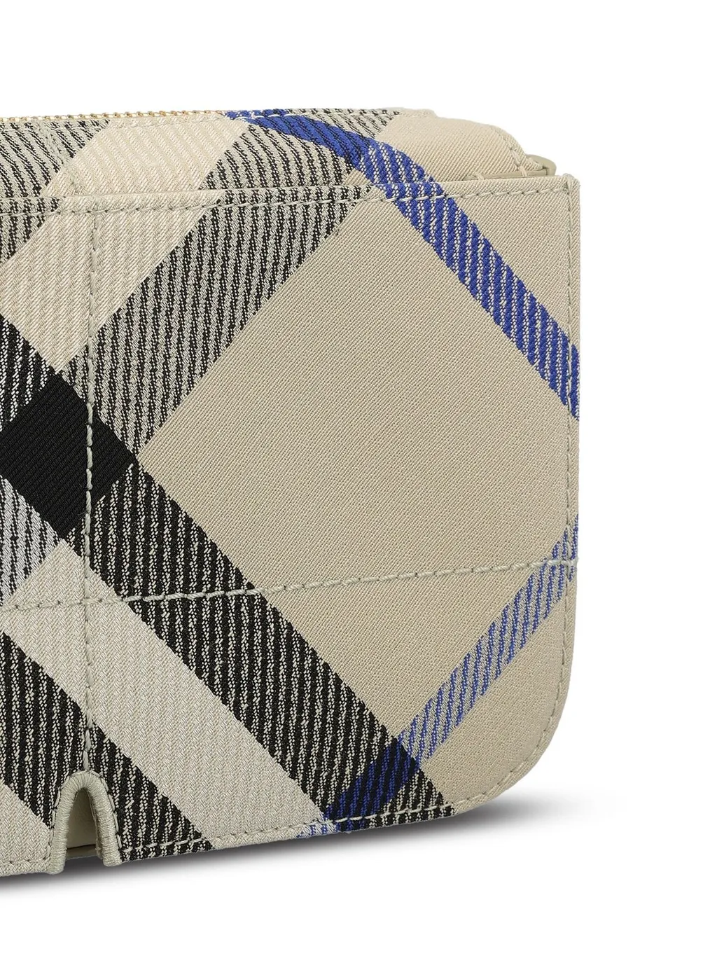 Snip Check Pattern Crossbody Bag