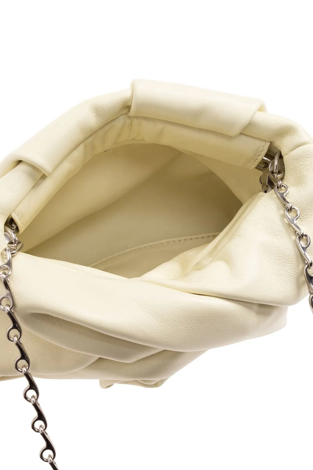 3D Rose Chain-Linked Clutch Bag