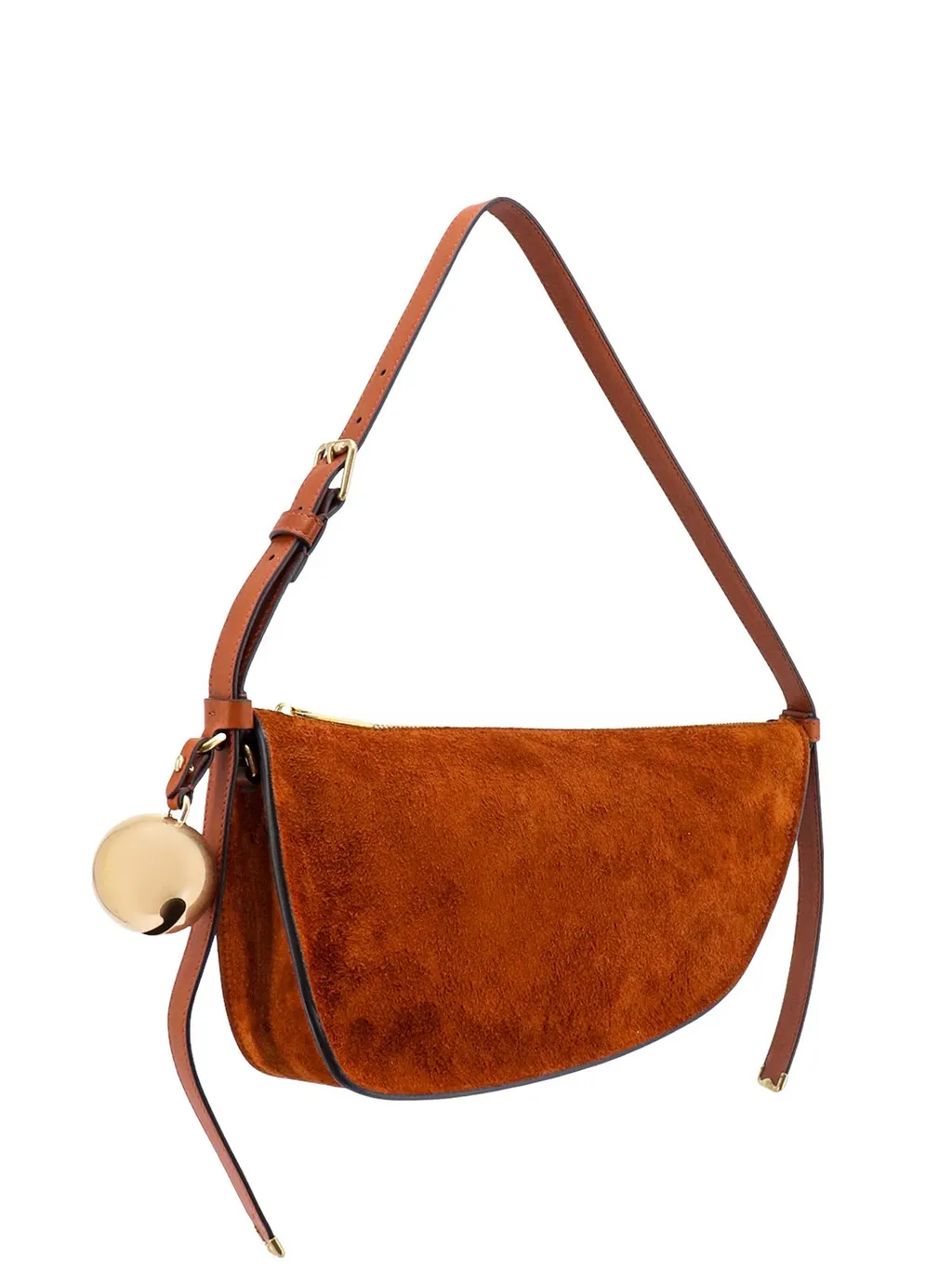 Bell-Detailed Zipped Shoulder Bag