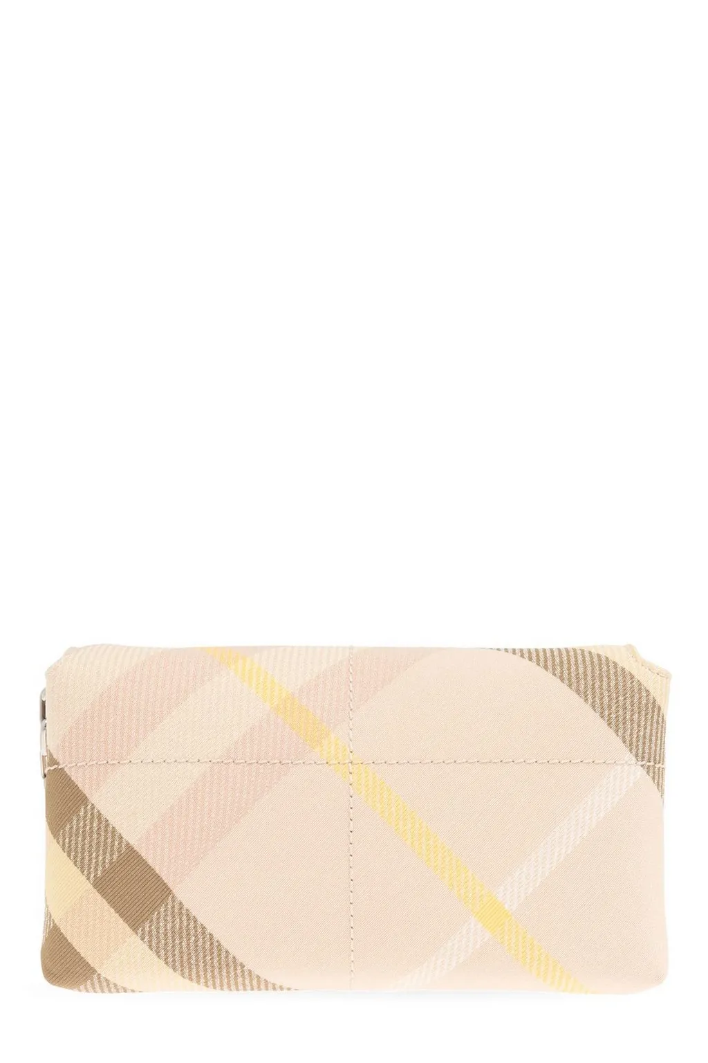 Checked Mini Snip Chain-Linked Clutch Bag