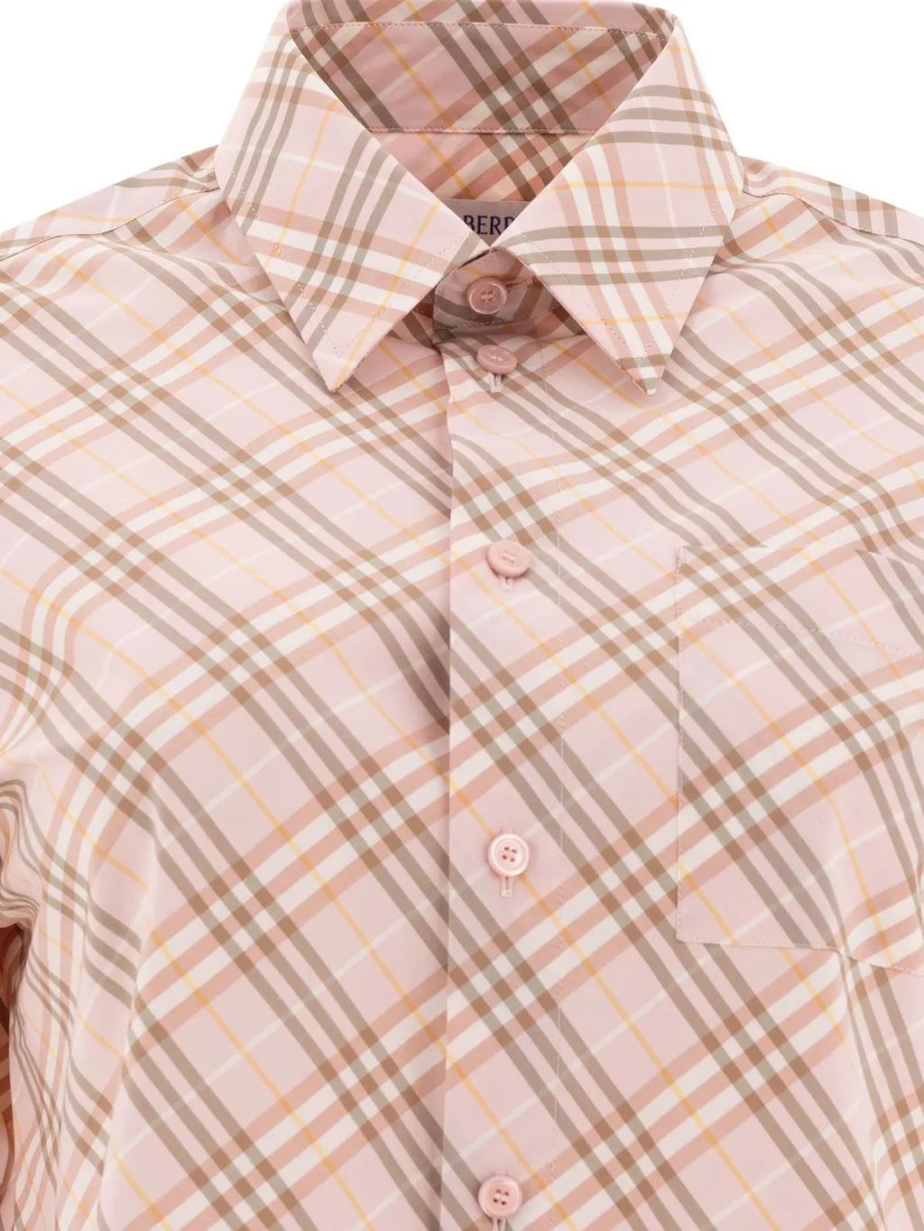 Logo Embroidered Checkered Shirt