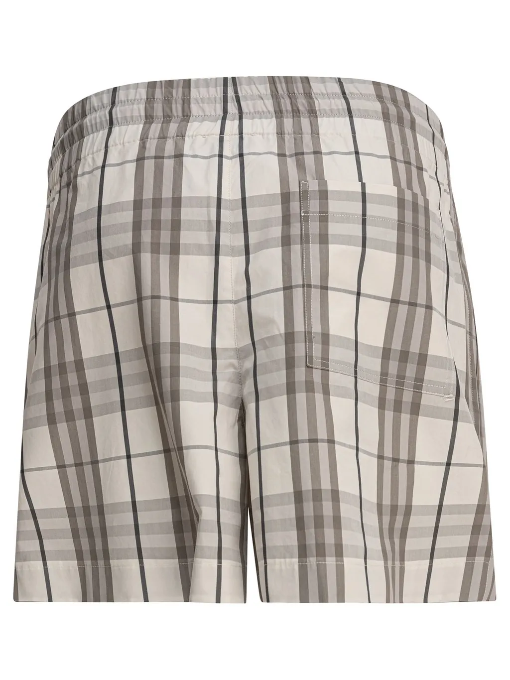 Checked Drawstring Shorts