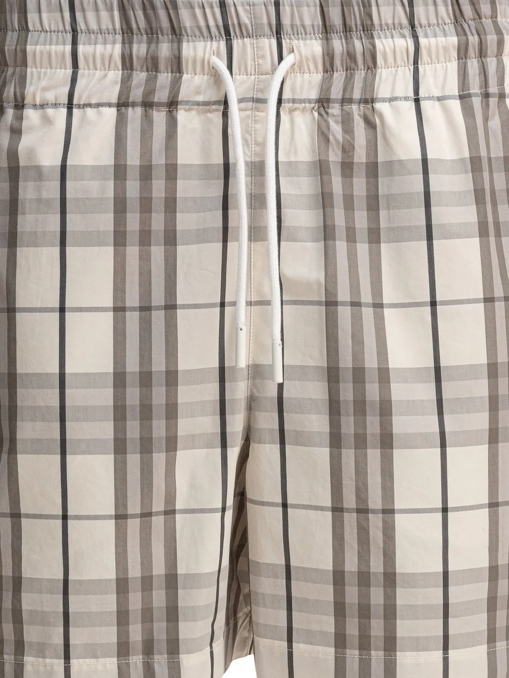 Checked Drawstring Shorts